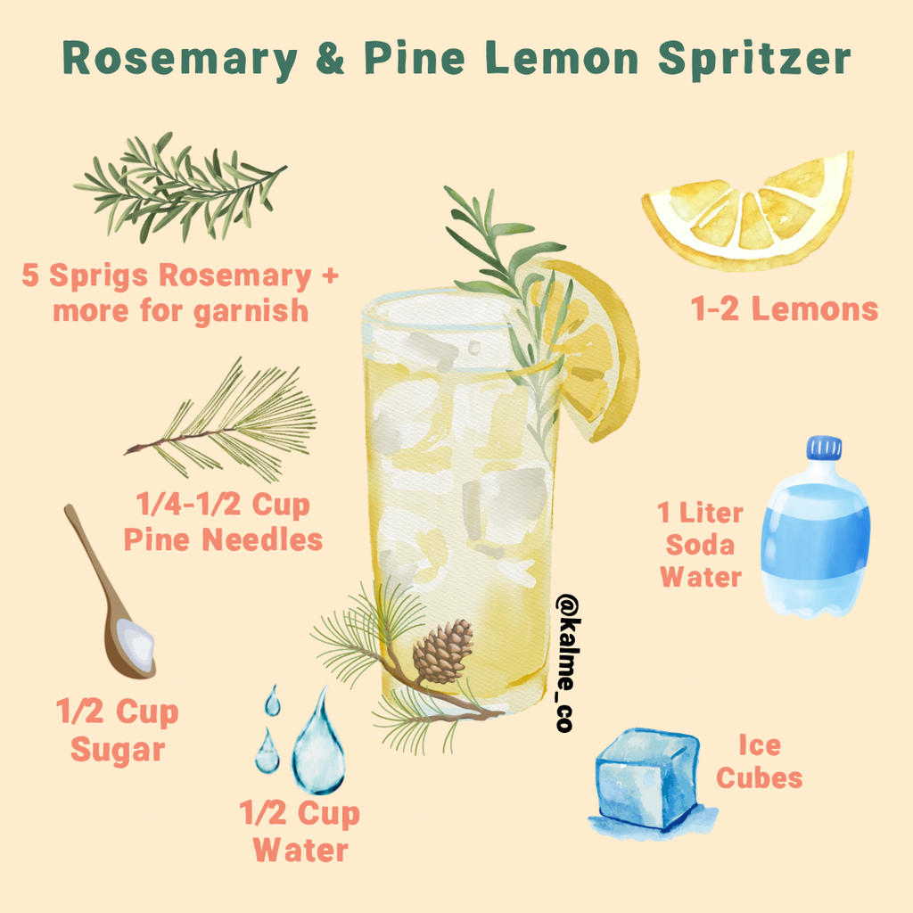 RECIPE: Rosemary & Pine Lemon Spritzer